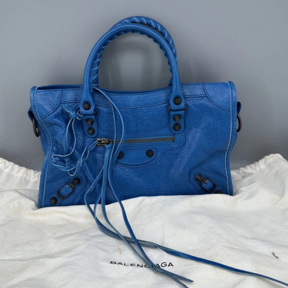 Balenciaga City Bag in Blue